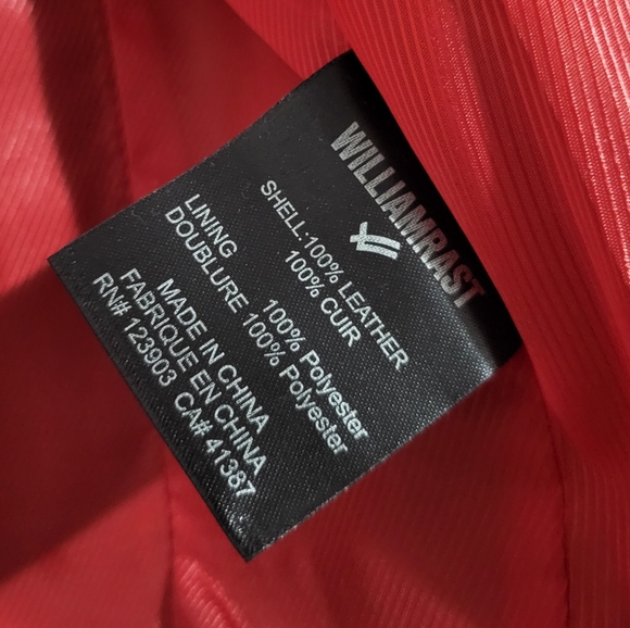 William Rast Genuine Leather Moto Jacket Grey size M - Picture 10 of 11